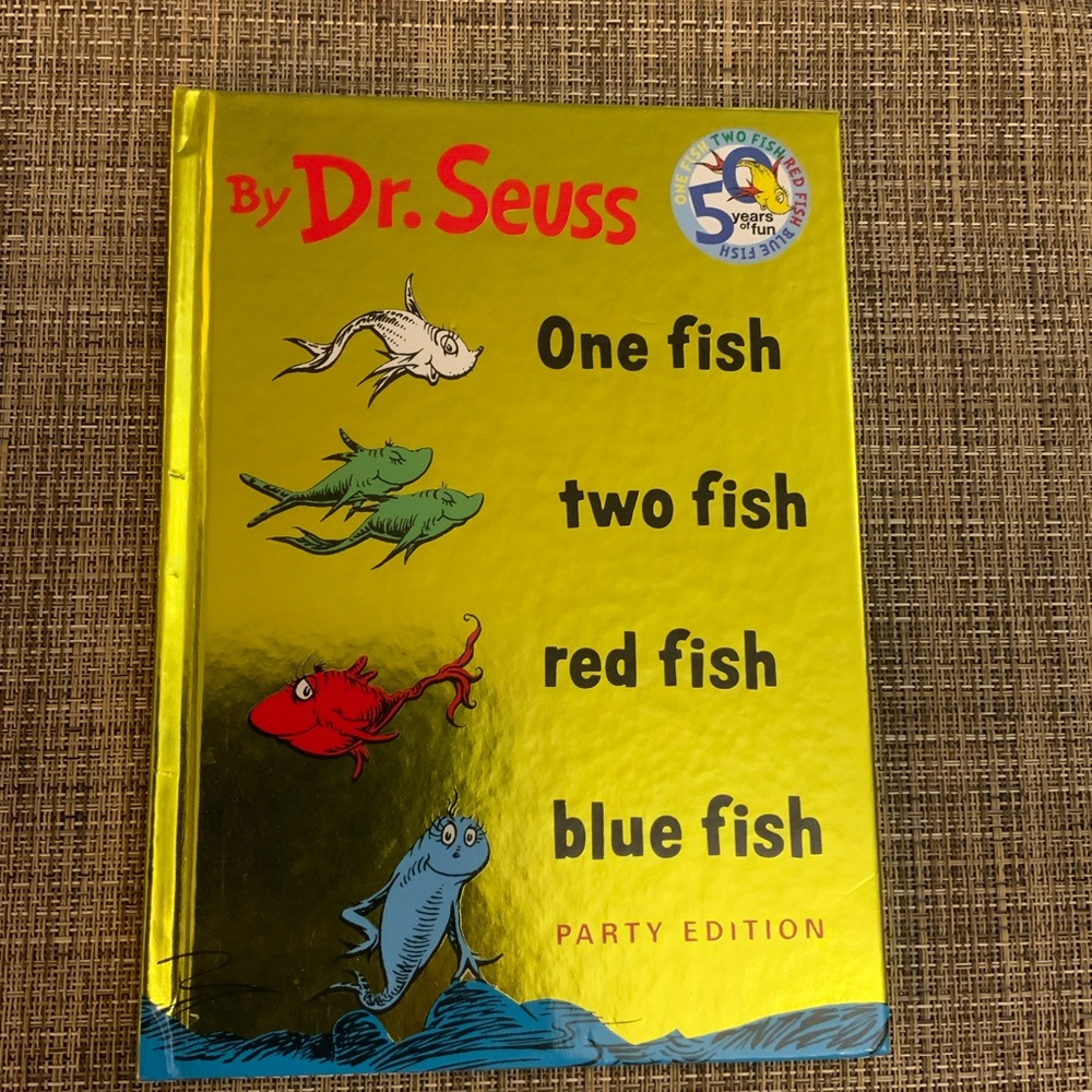 Dr. Seuss’ 50th Anniversary Party Edition of One Fish Two Fish Red Fish Blue